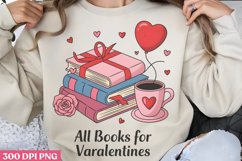All Books For Valentines PNG, Coquette Valentines Day Sublim Product Image 2