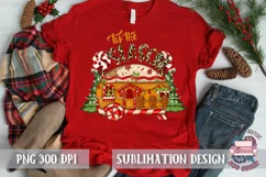 Tis the season Christmas Sublimation quote Gingerbread png Product Image 2