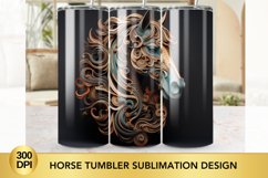 Horse Tumbler Sublimation Design Product Image 1