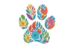 Dog Paw Embroidery Designs Product Image 1