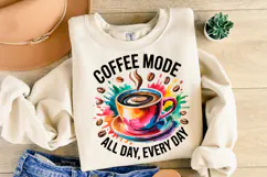 Coffee Mode svg Design | Svg Cut Files | Shirt Svg Product Image 2