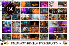 Halloween Backgrounds Bundle, Halloween Mockup Bundle Product Image 1