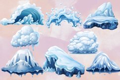 Christmas Snow Cap Sublimation Clipart, Christmas Snow Cap Product Image 2