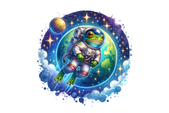 Cute Frog Clipart - PNG File Product Image 1