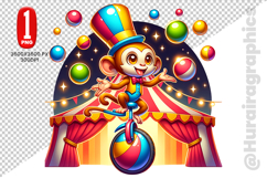 Cute Monkey Clipart - PNG File Product Image 2