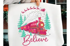 Believe North Pole Train Png, Christmas Png, Believe Png Product Image 3