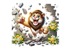 Cute Lion Clipart - PNG File Product Image 2