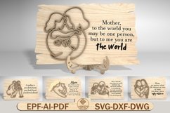 Mothers Day Sign Stand Decor Cut File,Gift For Mom Product Image 1