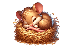 Cute Mouse Clipart - PNG File Product Image 1