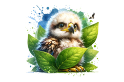 Cute Eagle Clipart - PNG File Product Image 2