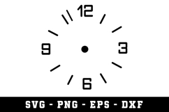 Clock SVG | SVG Cut files | Cricut Product Image 1