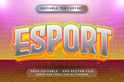 esport effect and editable text effect with light neon color Product Image 1