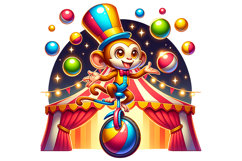 Cute Monkey Clipart - PNG File Product Image 1