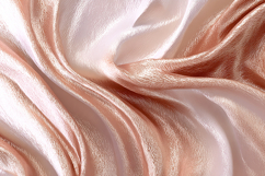 Peach-colored fabric with smooth folds and soft texture Product Image 1