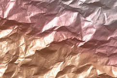 Crumpled metallic paper in shades of pink and gold Product Image 1