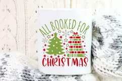 All Booked For Christmas Svg, Christmas Book Lover Svg. Product Image 6