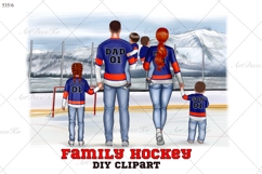 Hockey Family clipart: &quot;HOCKEY CLIPART&quot; Hockey jerseys PNG Product Image 1