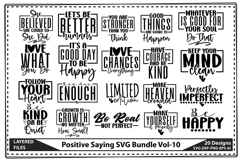 Positive Saying SVG Bundle Product Image 1
