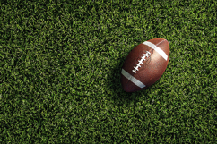 American Football on Green Grass Field Sports Background Product Image 1