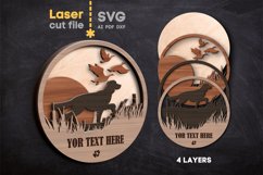 Setter Dog SVG laser cut files for Glowforge Product Image 1