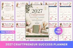 2027 Craft preneur Success Planner Product Image 1