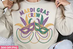Mardi Gras Crew PNG, Mardi Gras Sublimation PNG Product Image 1