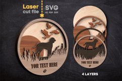 Redbone Hound Dog SVG laser cut files for Glowforge Product Image 1