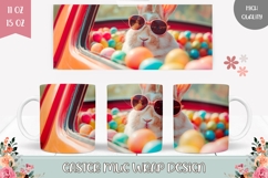Funny Easter Bunny Mug, Easter Mug Template Product Image 1