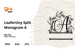 Leafertiny Split Monogram Product Image 1