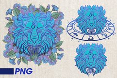 png zodiac sign floral vintage boho 36 PNG bundle Product Image 13