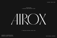 Airox Luxury Editorial Serif Font Product Image 1
