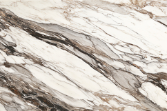 A white marble surface with brown and gray veins Product Image 1