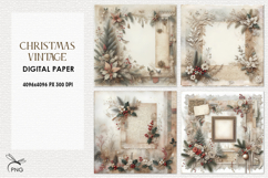 Christmas digital paper, background clipart Product Image 1
