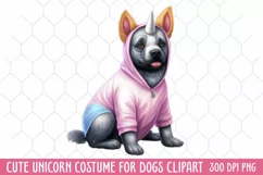 Cute Unicorn Costume For Dogs, Unicorn Watercolor Product Image 1