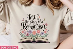Lost in the pages PNG, Book Sublimation PNG Product Image 2