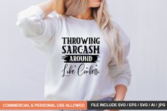 Throwing Sarcasm Around Like Confetti Svg Product Image 1