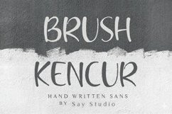Brush KEcnur - Handwritten Sans Font Product Image 1