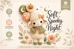 Soft Spooky Night Halloween Lamb Sublimation Product Image 1