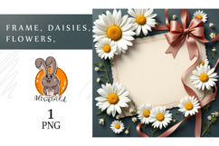 Frame, daisies flowers Product Image 1