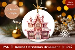 Christmas Sweet House Ornament, Christmas Ornament Design Product Image 1