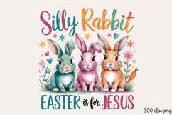 Silly rabbit, Easter PNG, Retro Easter Day Sublimation PNG Product Image 1