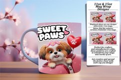 Artistic 11oz Mug Wrap Png Template , Valentines Product Image 1
