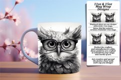 Enchanted Night Owl Sublimation Design for 11oz &amp; 15oz Mugs Product Image 1