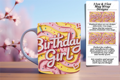 Inspiring 15oz Mug Wrap Png Template , Girl Quote Product Image 1