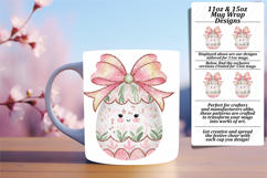 Artful 11oz Mug Wrap Png Template , Easter Egg Product Image 1