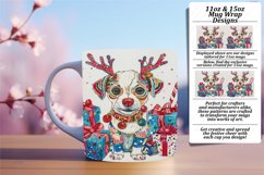 Christmas Watercolor Mug Wrap Sublimation 11oz 15oz Product Image 1