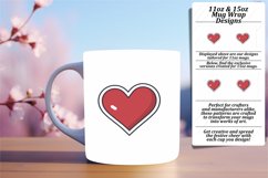 Love-Infused Heart Mug Wrap Product Image 1
