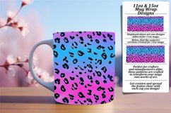 Gradient Leopard Print Mug Wrap - 11oz 15oz Product Image 1
