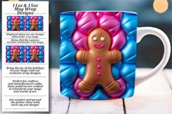 3D Inflated Puff Mug Wrap: Festive Christmas Delights Product Image 1