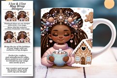 Joyful 3D African American Holiday Mug Wrap Product Image 1